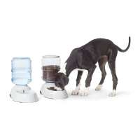 Dog Bowl Pet Food Drinking Dish plastic clear pet dog bottles